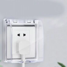 Copertura protettiva autoadesiva da bagno di tipo 86, copertura impermeabile, interruttore presa, box trasparente impermeabile all'acqua per uso domestico, borsa, organizer, storage