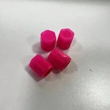 4pcs Fluorescent Night Glowing Decors For Car, Motorcycle, Bicycle - Tyre Hub Luminous Valve Caps