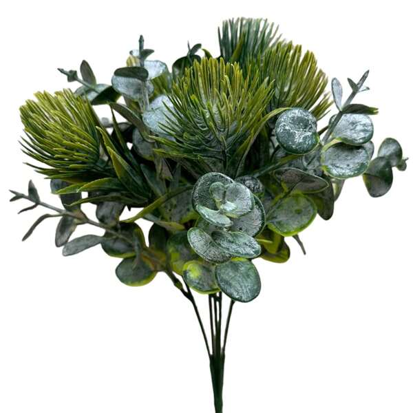 Buquê de Folhagem Siliconado Artificial Decoração