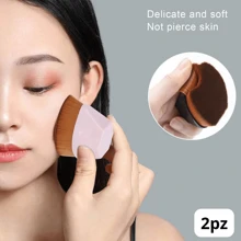 2 Piece Magic Makeup Brush For Facial Beauty, Powder Blush Brush, Large Portable Professional Foundation Brush With Soft Foundation For Makeup Cosmetics, Kabnuki Brush For Liquid Makeup