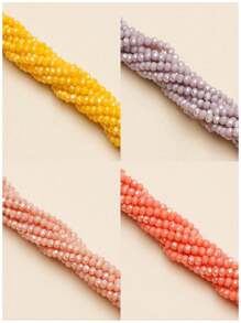 1顆2mm算盤形水晶玻璃珠，適用於DIY手鍊/項鍊珠寶製作 - 2毫米 - 查看 6