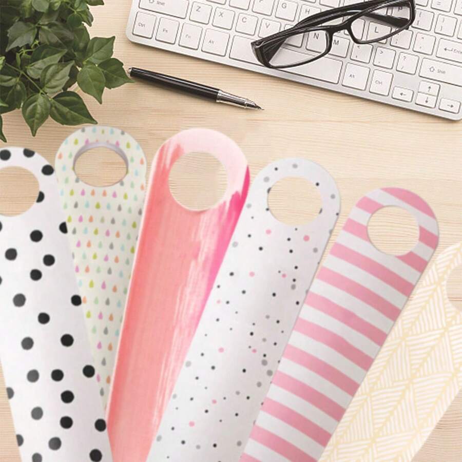 10 piezas Caja de papel de embalaje de galletas largas con diseño lindo de dedos, caja de color fresco y artístico al estilo coreano para pequeños regalos - Multicolor - Ver 1