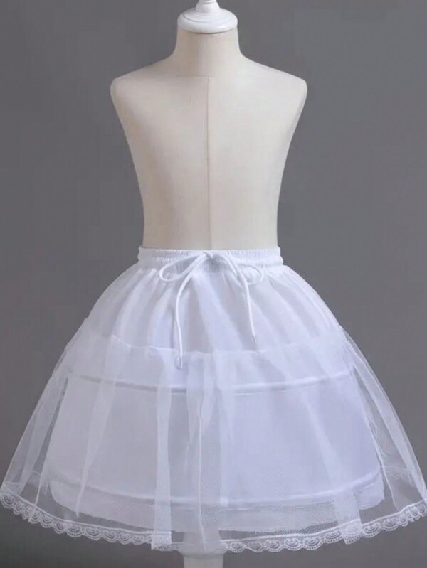 1pc Adjustable Lolita Petticoat With Boning, Dual Steel Rings, Suitable For Bridal, Cosplay, Daily Wear, Lolita Party, And Performance