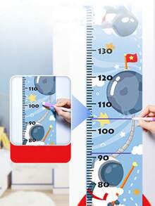 1pc 3D Cartoon Height Measurement Sticker, Removable Wall Decal For Measuring Kids Height And Decorating Baby Room - Multicolor - View 1