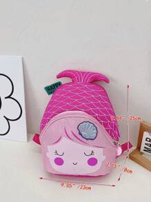Mochila diseñada para niñas con diseño de sirena - A - Ver 7