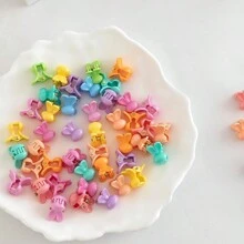 50pcs Women Solid Flower Design Cute Hair Claw For Hair Decoration For Back To School Valentine's Day Valentines Claw Clips Hair Clips Hair Jaw Clip Hair Clamps Hair Clutch Hair Catcher Clip