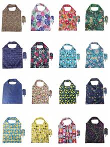 1pc Reusable Shopping Tote Shopping , Large Capacity Polyester Portable Folding For Travel ,Makeup ,Cosmetic ,Vacation Organizer,Large Capacity Makeup Organizer Makeup Case, For Lipstick, Brush, Skincare, Mobile Phone, Coin, Small Items, For Home,Gift,Vacation And Festival Halloween Christmas Multifunctional Use,Boho Vibes