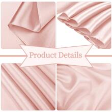 fani 100 PCS Satin Chair Sashes Bows Universal Chair Cover For Wedding Reception Restaurant Event Decoration Banquet,Party,Hotel Event Decorations (7 X 78 Inch) - 玫瑰金色 - 查看 4