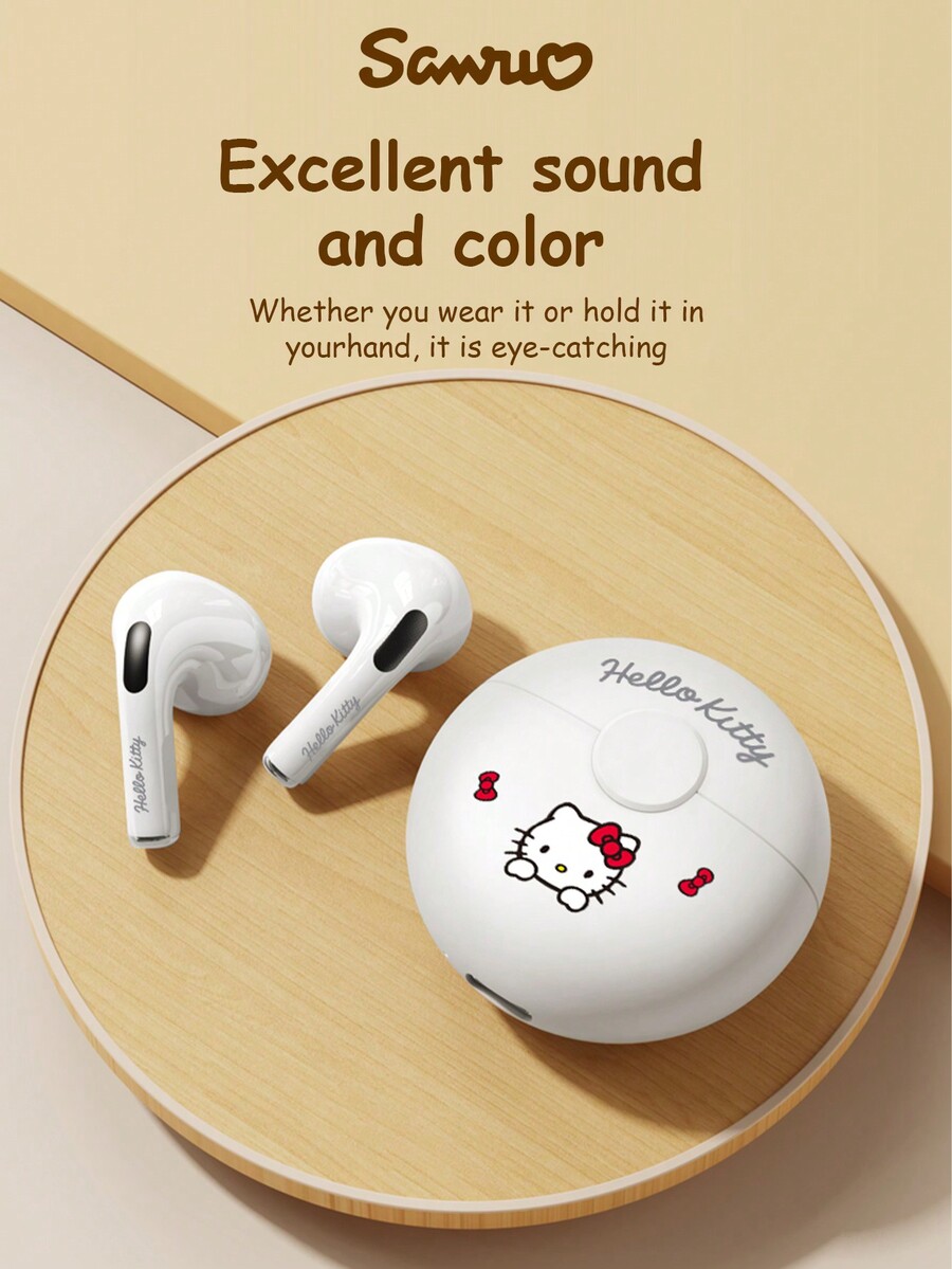 YP19 HELLO KITTY Bluetooth Earphones, Half InEar HiFi HighQuality