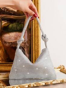 NightGlitz Bag Diamond-Studded Evening Clutch Bag Decorated With Beads, Handcrafted Party Handbag For Women