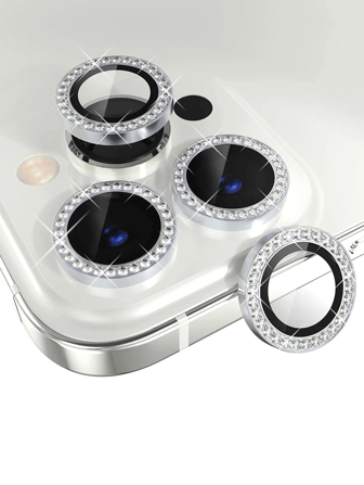 3 st. strassdekoration reptålig explosionsskyddande kameralinsskyddsfilm för iPhone 17 Pro Max, iPhone 17 Air, iPhone 11, iPhone 12, iPhone 13, iPhone 14, iPhone 15, iPhone 16, Mini, Plus, Pro Max