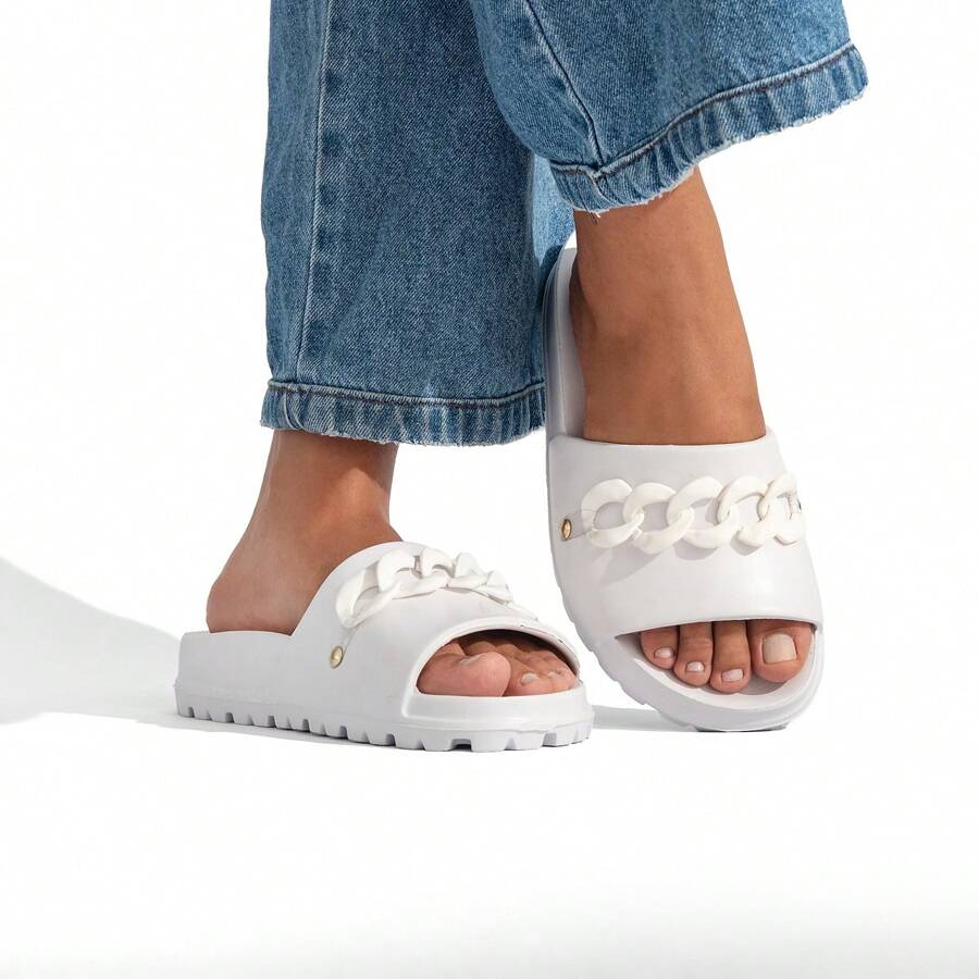 EVVA HIT Women Flip-Flops - Blanco - Ver 1
