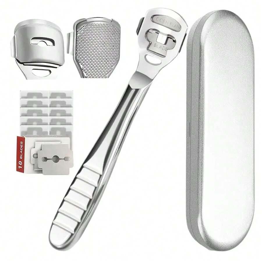 Professional Stainless Steel Foot Files For Hard Skin Includes 10