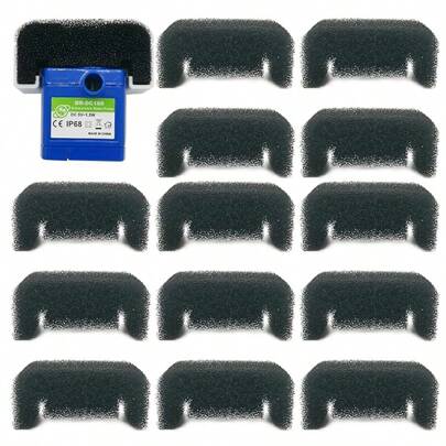 [4/8/12/16] قطع مرشحات إسفنجية بديلة لنافورة المياه للحيوانات الأليفة سعة 64أونصة/2 لتر، نافورة مياه الكلاب من الفولاذ المقاوم للصدأ سعة 80أونصة/2.4 لتر (الطلمبة غير مشمولة)