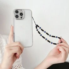 恶魔之眼软陶串珠手机项链，适合送给母亲、家人、朋友、生日、节日的礼物，手机吊饰，手机链 - 彩色 - 查看 5