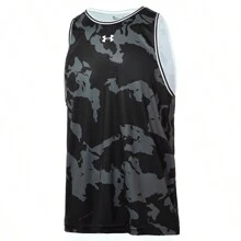 Under Armour Unisex Tops 2024 Summer New Basketball Jersey Sports Tee Sleeveless T-Shirt 24500110-001