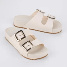 Zaxy Women Flip-Flops - 米白色 - 查看 1
