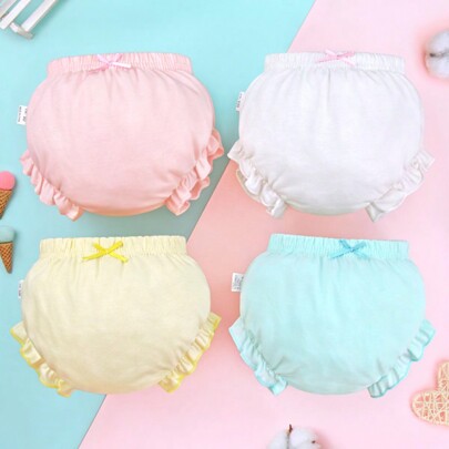 Pantalones de tipo pantalón de pana para bebé, calzoncillos de bebé tipo triángulo, pantalones cortos de verano para bebé niña sin pinza