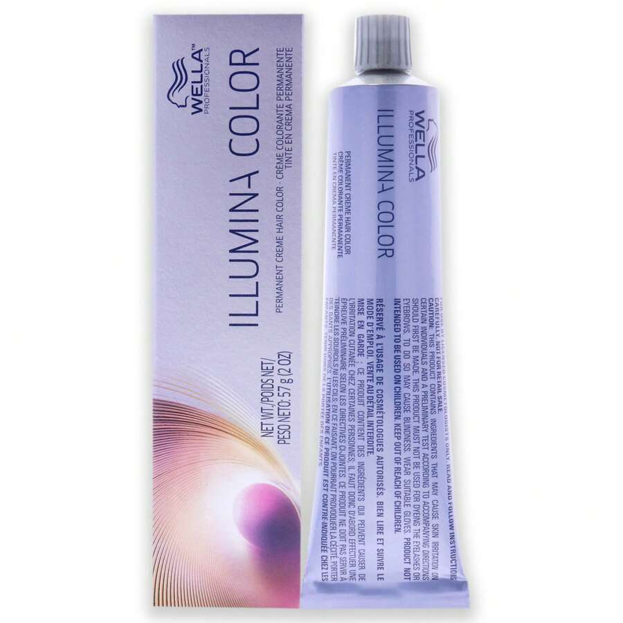 Illumina Color Permanent Creme Hair Color - 8 37 Light Blonde-Gold Brown By Wella For Unisex - 2 Oz Hair Color - Brown - View 1