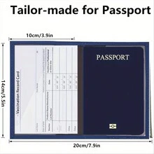 2入組護照套與行李牌套裝，PU皮護照夾，旅行皮夾內有卡槽，男女皆適用的行李箱牌，適用於露營等旅行用品 - 紫色 - 查看 4