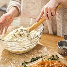 1pc Stainless Steel Handheld Dough Mixer & Kneading Tool For Making Noodles & Flour, Non-Stick Pastry Blender - Multicolor - View 4