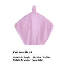 1PC Thickening Increase Storm Protection Electric Bicycle Single Men And Women Face Mask Adult Riding Poncho Rain Gear - Pink - View 2