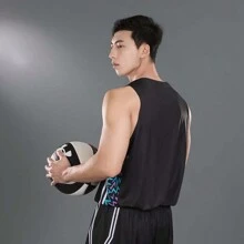 Under Armour 男女通用无袖篮球服，2026 夏季新款，24500111-001 - 黑色 - 查看 2