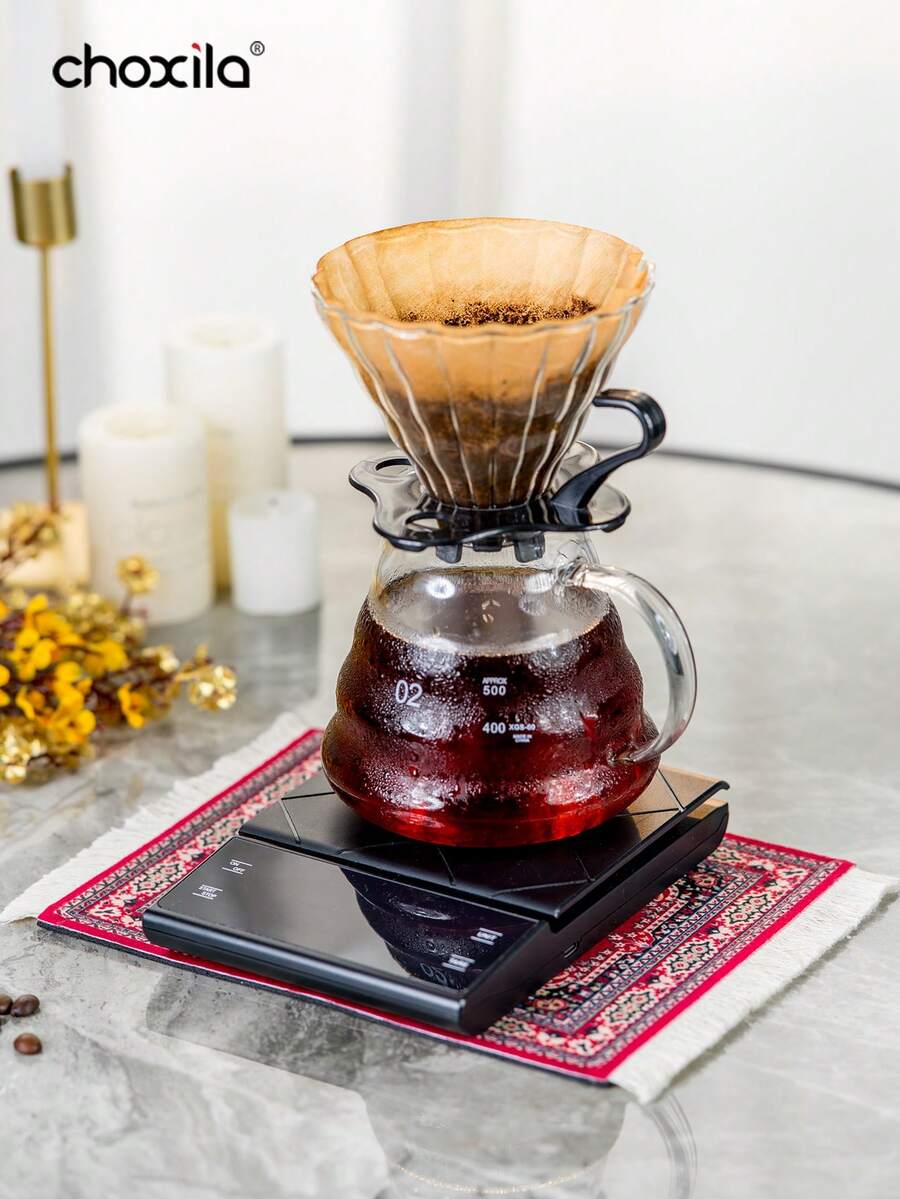 choxila 3件/4件/套咖啡垫套装、带电子秤的云朵咖啡壶、风格咖啡垫、土耳其风格咖啡套装、杯垫 回到学校 - 咖啡墊套裝 - 查看 1