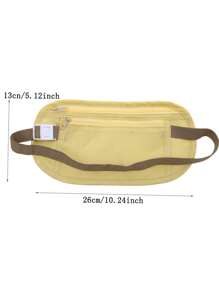 Lightweight Outdoor Lightweight Waist Bag Invisible Fanny Pack For Jogging Running Walking For Travel Vacation Casual Solid Color Men's Accessories Men Gifts College Bag Fathers Day Gifts Summer Dad Freshman For Books Back To School Multi-Functional Dorm University Halloween Gifts For Men Fall Christmas Scream Men Bag Belt Bag Travel Bag Sling Bag For Men Winter Christmas Gifts Bum Bag, Portable, Classic Casual - Beige - View 7