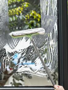 1入/2入組清潔刮刀，可拆卸式玻璃刮水器，適用於浴室鏡子、窗戶，家用雙面玻璃擦地籠，家用掃帚，浴室地面擦玻璃，拖地，神奇掃帚 - 彩色 - 查看 7