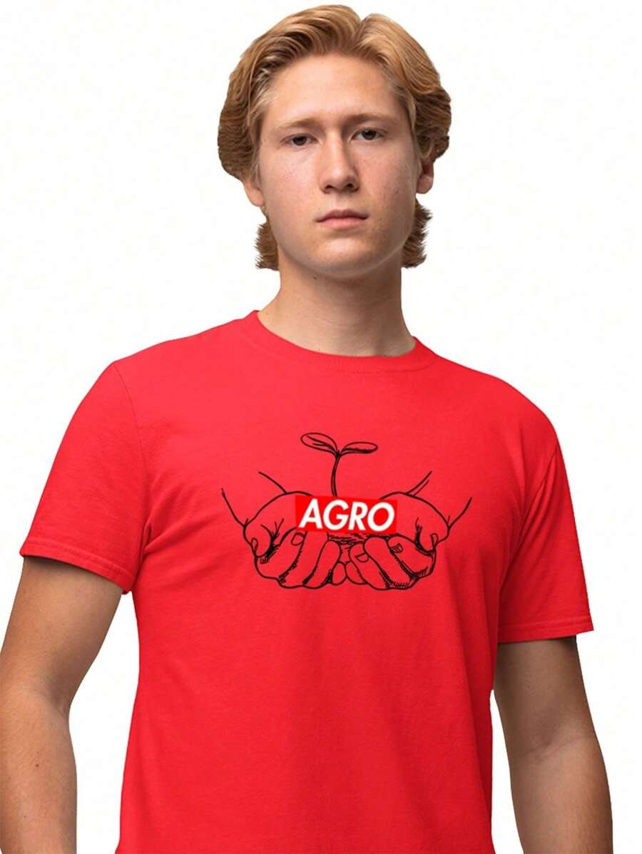 Men T-Shirts - 紅色 - 查看 1