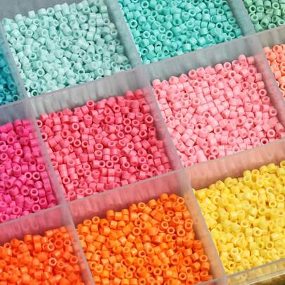 2000pcs 2mm Colorful Japanese Glass Seed Tube Loose Beads Round Spacer Beads For Jewelry Making DIY Necklace&Bracelet Bangle Accessories