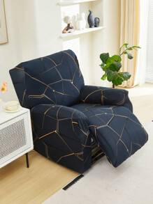 1PC Printed Recliner Sofa Cover Stretch Geometric Living Room Sofa Protective Cover Home Electric Armchair Cushion Cover