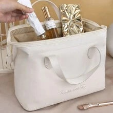 1 pièce Kit de rangement pour cosmétiques, sac de toilette de voyage de grande capacité, sac de maquillage. Sac de rangement pour cosmétiques portable de haute qualité, organisateur de toilette de voyage. Accessoires essentiels, cadeaux