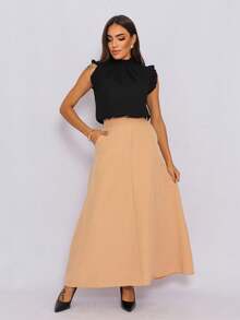 Women Skirts - Màu be - Xem 3