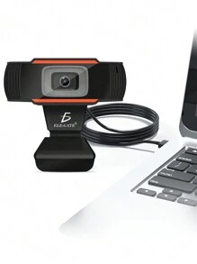 Webcam Usb Para Computadora 480P Con Micrófono Cámara Para Computadora. - Negro - Ver 3