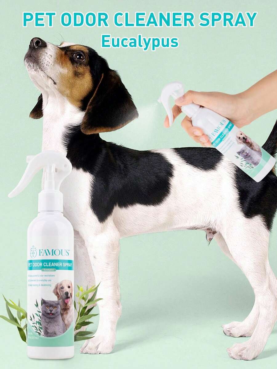 Pet Deodorizer Odor Cleaner Spray Neutralizes Strong Odors Eucalypus