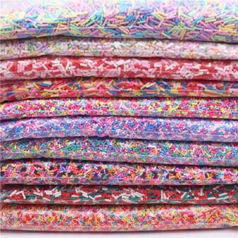 2-10 毫米短长聚合物粘土圆柱形糖果洒热软陶器用于装饰 DIY 工艺品填充配件 20 克/袋