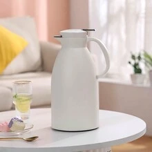 1個容量1.9升高硼硅玻璃內隔熱瓶隔熱杯真空密封保溫水瓶，適用於家庭、高檔酒店、商用禮品和辦公室等場所 - 蜜桃粉 - 查看 4