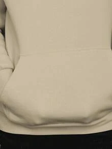 Men Hoodies - 米色 - 查看 2