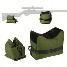 1pc Durable And Waterproof Oxford Rifle Shooting Rest Bag - Portable Hunting And Shooting Rifle Bag With Sandbag Support (Sand Free) - Army Green - View 1