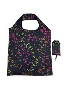 1pc Reusable Shopping Tote Shopping , Large Capacity Polyester Portable Folding For Travel ,Makeup ,Cosmetic ,Vacation Organizer,Large Capacity Makeup Organizer Makeup Case, For Lipstick, Brush, Skincare, Mobile Phone, Coin, Small Items, For Home,Gift,Vacation And Festival Halloween Christmas Multifunctional Use,Boho Vibes