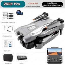 Máy bay không người lái RC đồ chơi tránh chướng ngại vật dòng quang Z908 PRO/MAX với camera kép, Tránh chướng ngại vật thông minh, Điều khiển APP, Cất cánh/hạ cánh bằng một phím, Trả về bằng một phím, Lật đóng thế 360°, Ảnh cử chỉ, Theo dõi chuyến bay, Quadcopter có thể gập lại, Quà tặng và Đồ chơi - Camera kép HD + tránh chướng ngại vật + 1 pin - Xem 14