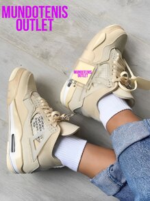 Men Basketball Shoes - BEIGE/BEIGE - View 1