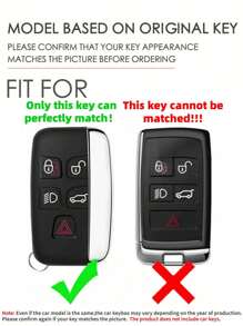 1pc TPU Material Key Shell Designed For Special Car Model - Suitable For Land Rover Range Rover Velar/Defender/Discovery 2- 5 Button Car Key Protective Cover