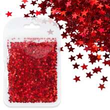 3g Bag Holographic Silver Pentagram Nail Glitter, 3mm Colorful Asymmetric Nail Art Sequins Decorations