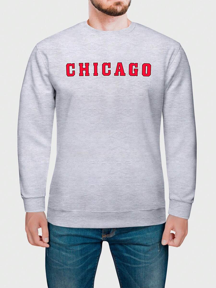 Men Hoodies - Màu Xám nhạt - Xem 1