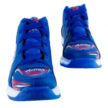 Tenis Para Niños Deportivos Sonik Juego Sneakers Infantiles Cómodos Con Luces Leds De Moda 329-AR - Azul - Ver 4