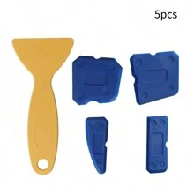 5/6/9pcs Grouting Tool Set, Including Grout Scrapers, Sealant Smoothing Brushes, Plastic Spatulas, For Tile Installation