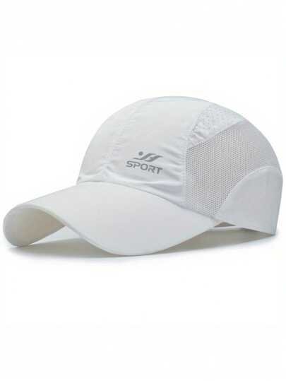 1pc Quick-Dry Sports Adjustable Baseball Cap, Breathable Mesh Waterproof Outdoor Cap For Travel, Hiking, Golf